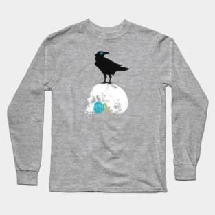 The Raven and the Blue Rose Long Sleeve T-Shirt